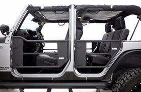 Rampage 2007-2018 Jeep Wrangler(JK) 2-Door Tube Doors With Netting - Black