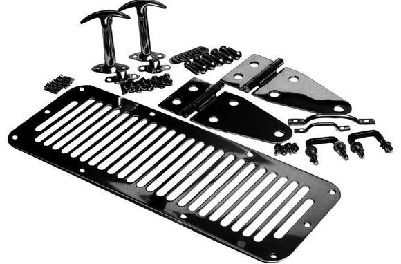 Rampage 1987-1995 Jeep Wrangler(YJ) Hood Set - Black