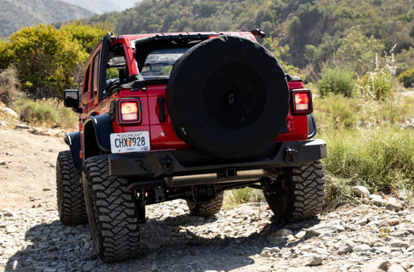 Rampage 2018-2019 Jeep Wrangler(JL) Sport 2-Door Tire Cover w/Camera Slot 37in - Black