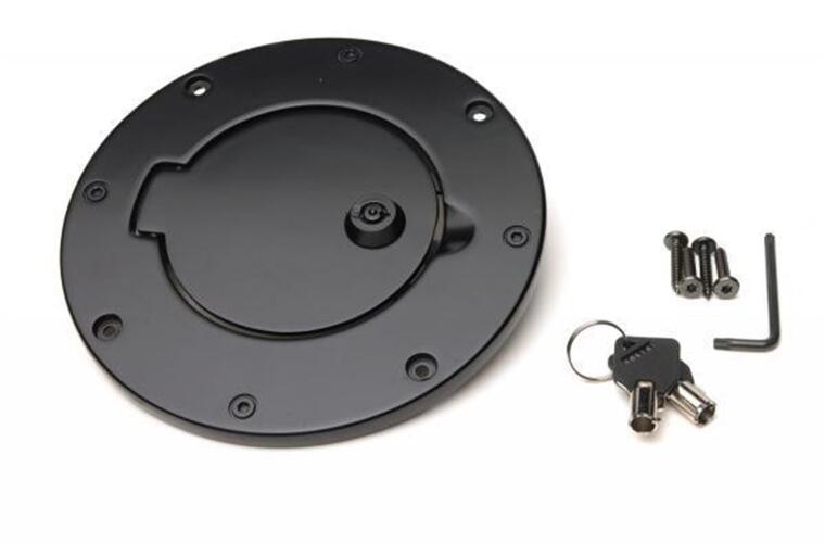 Rampage 1997-2006 Jeep Wrangler(TJ) Billet Style Gas Cover - Black