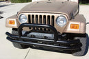 Rampage 1976-1983 Jeep CJ5 Double Tube Bumper Front - Black-1