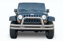 Rampage 2007-2018 Jeep Wrangler(JK) Double Tube Bumper Front - Stainless-1