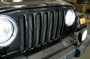 Rampage 1997-2006 Jeep Wrangler(TJ) Grille 3D Single Piece - Black-1