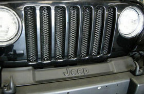 Rampage 1997-2006 Jeep Wrangler(TJ) Grille 3D Single Piece - Black
