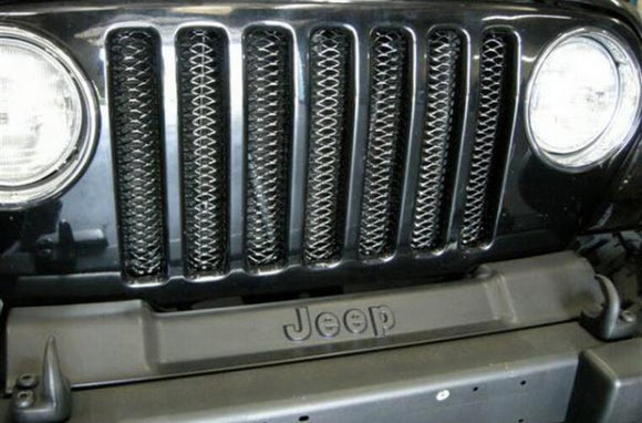 Rampage 1997-2006 Jeep Wrangler(TJ) Grille 3D Single Piece - Black