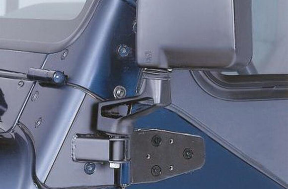 Rampage 1997-2006 Jeep Wrangler(TJ) Mirror Relocation Brackets - Black