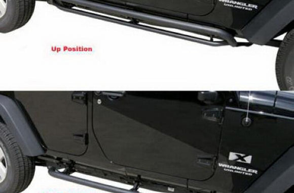 Rampage 2007-2018 Jeep Wrangler(JK) Srs Side Bar Rockerguard Step - Black