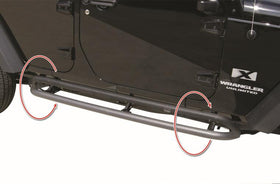 Rampage 2007-2018 Jeep Wrangler(JK) Srs Side Bar Rockerguard Step - Black