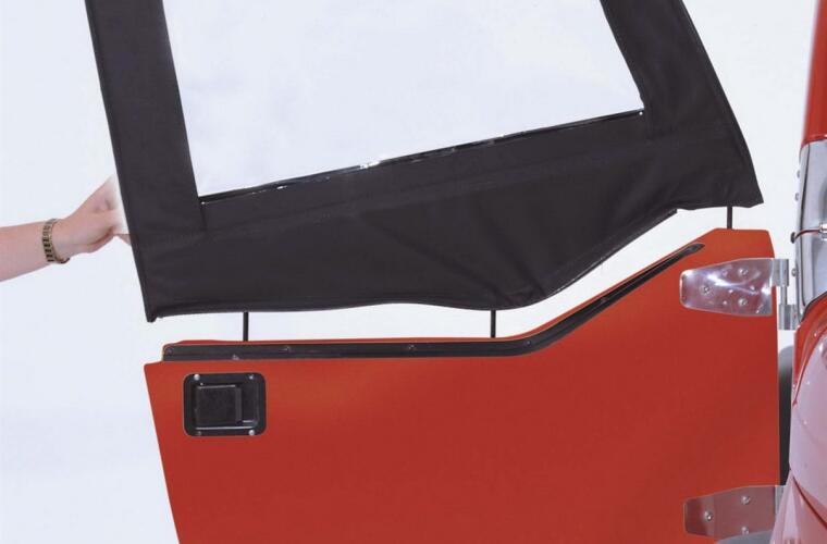 Rampage 1997-2006 Jeep Wrangler(TJ) Door Skins - Black Diamond