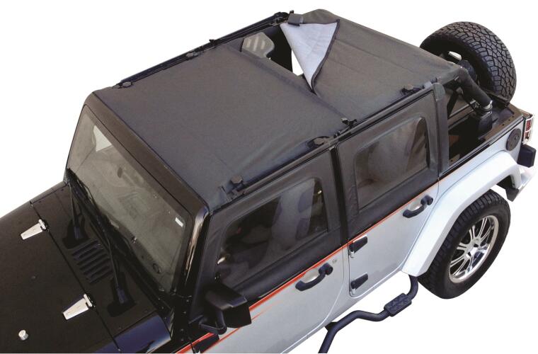 Rampage 2007-2018 Jeep Wrangler(JK) Unlimited Combo Sun Brief/Safari Top - Black Diamond