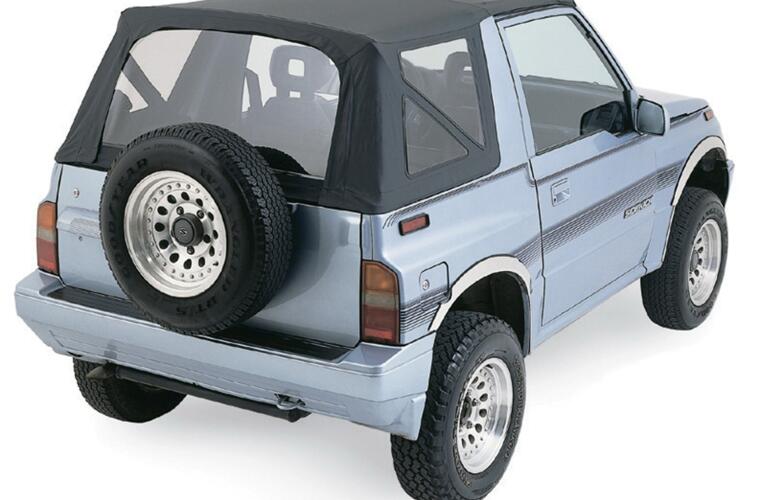 Rampage 1986-1994 Suzuki Samurai Soft Top OEM Replacement - Black Denim