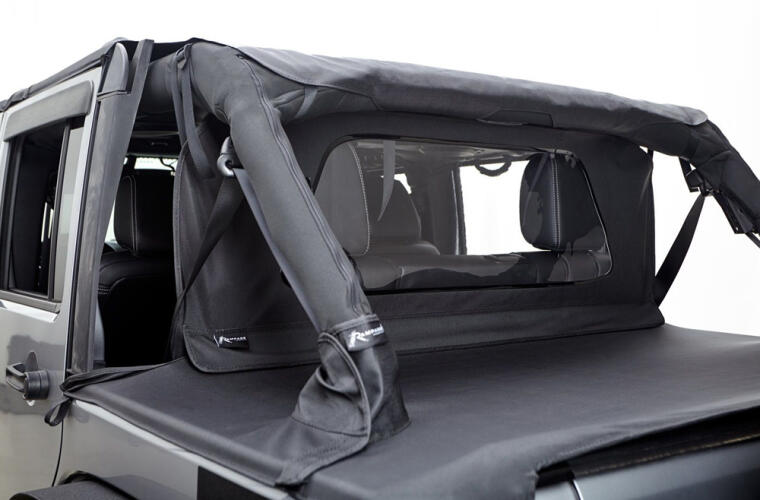 Rampage 2007-2018 Jeep Wrangler(JK) Windbreaker - Black Diamond