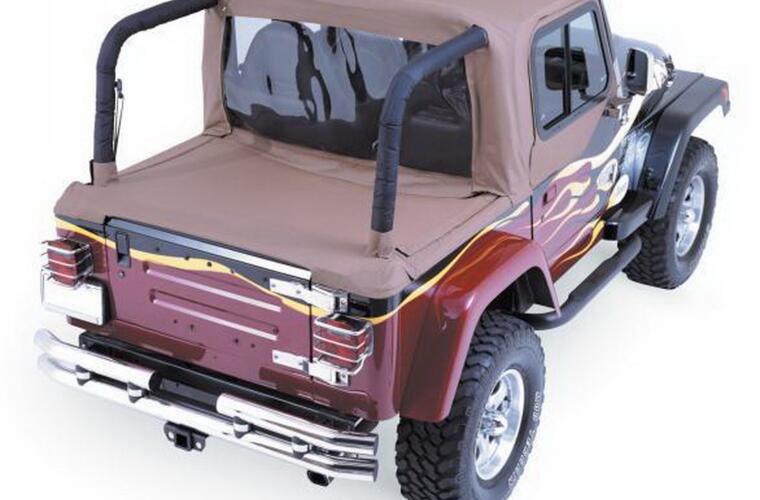Rampage 1992-1995 Jeep Wrangler(YJ) Cab Soft Top And Tonneau Cover - Spice Denim