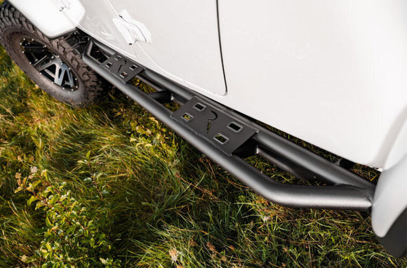 Rampage 20-22 Jeep Gladiator SRS Sidebar Rock Crawler Steps - Black