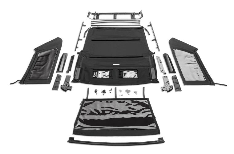 Rampage 2021-2023 Ford Bronco Frameless Trail Top 2-Door - Black