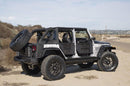 Rampage 2007-2018 Jeep Wrangler(JK) Unlimited 4-Door Trailview Tonneau Top - Black Diamond-2