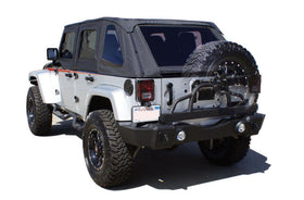Rampage 2007-2018 Jeep Wrangler(JK) Recovery Bumper Rear - Black