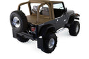 Rampage 1997-2002 Jeep Wrangler(TJ) Roll Bar Pad & Cover Kit - Black Denim-1