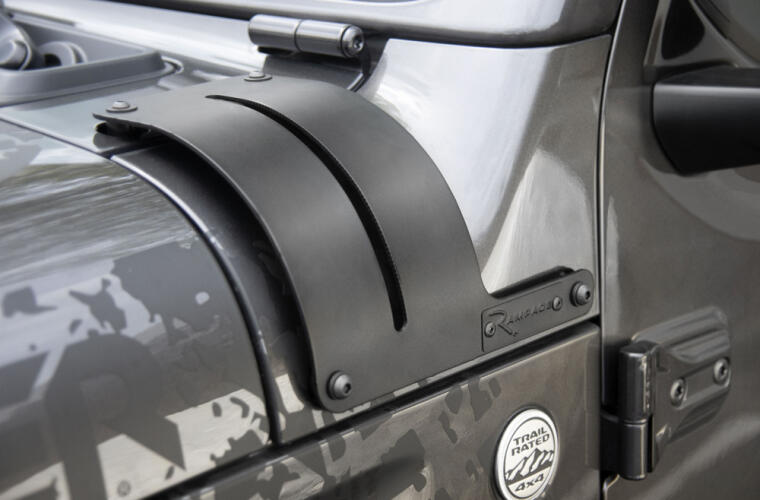 Rampage 2018-2019 Jeep Wrangler(JL) Cowl Light Bracket - Black