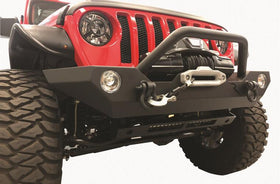 Rampage 07-22 Jeep Wrangler JL/JK & 20-22 Gladiator JT Rock Rage Front Bumper - Black - 0