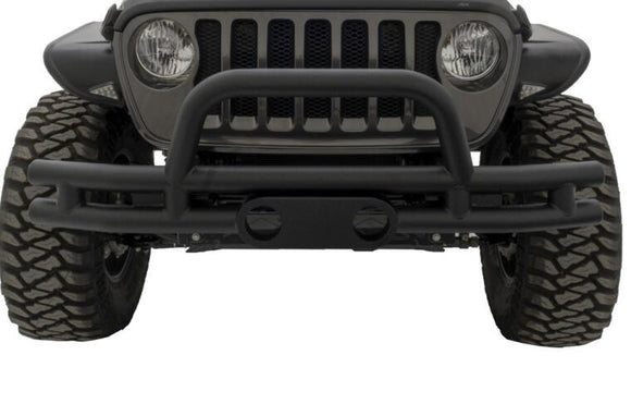 Rampage 2007-2018 Jeep Wrangler(JK) Double Tube Bumper Front - Black