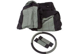 Rampage 1987-1995 Jeep Wrangler(YJ) Comfort Combo Seat Covers - Black/Grey