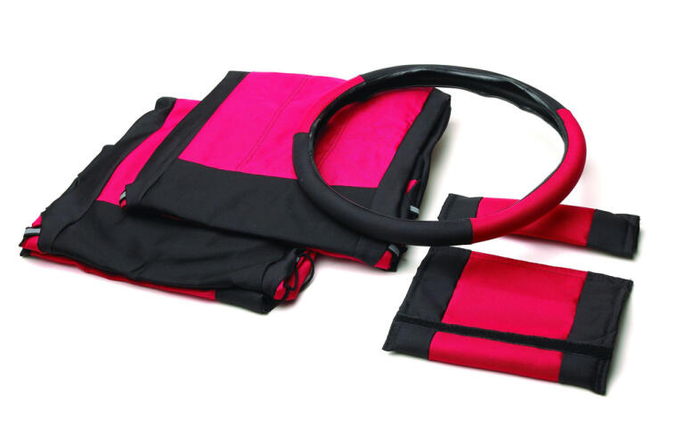 Rampage 1987-1995 Jeep Wrangler(YJ) Comfort Combo Seat Covers - Black/Red