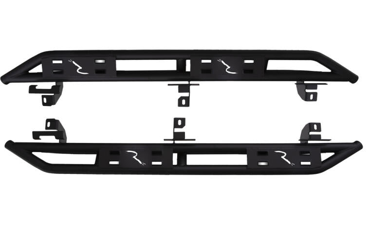 Rampage 07-18 Jeep Wrangler JK Unlimited TrailCrawler Rock Slider & Rocker Guard - Black