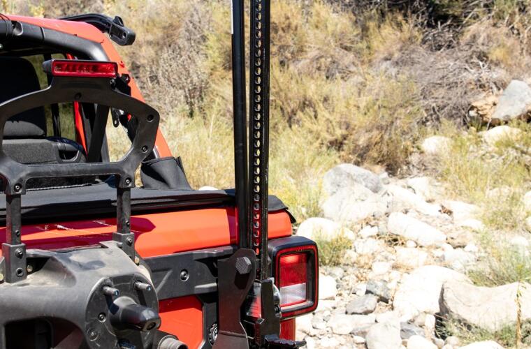 Rampage 2007-2019 Jeep Wrangler(JL) Offroad Jack Mount - Black - 0