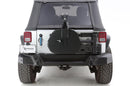 Rampage 07-18 Jeep Wrangler JK (Incl. Unlimited) Trail Guard Tire Carrier - Black-1
