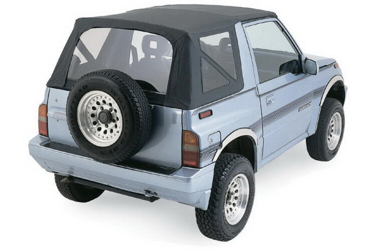 Rampage 1999-2004 Chevy Tracker Soft Top OEM Replacement - Black Diamond