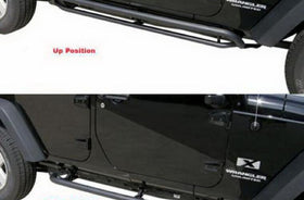 Rampage 2007-2018 Jeep Wrangler(JK) Srs Side Bar Rockerguard Step - Black - 0