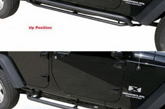 Rampage 2007-2018 Jeep Wrangler(JK) Srs Side Bar Rockerguard Step - Black