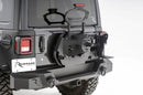 Rampage 07-18 Jeep Wrangler JK (Incl. Unlimited) Trail Guard Tire Carrier - Black-3