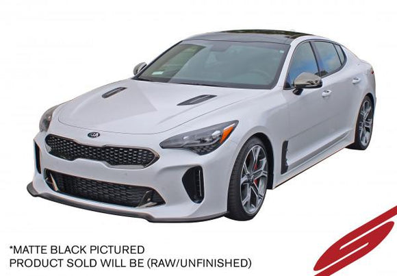 STILLEN FRONT SPLITTER: 18-19 KIA STINGER GT RWD/AWD - UNPAINTED
