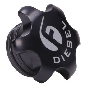 Fleece Performance 13-18 Dodge Cummins Black Anodized Billet Fuel Cap