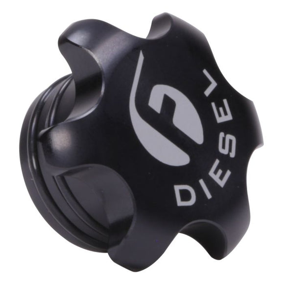 Fleece Performance 13-18 Dodge Cummins Black Anodized Billet Fuel Cap