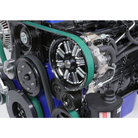 Fleece Performance Dodge Cummins Dual Pump Spoke Pulley (For Use w/ FPE Dual Pump Bracket) Blue