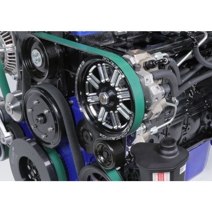 Fleece Performance Dodge Cummins Dual Pump Spoke Pulley (For Use w/ FPE Dual Pump Bracket) Blue