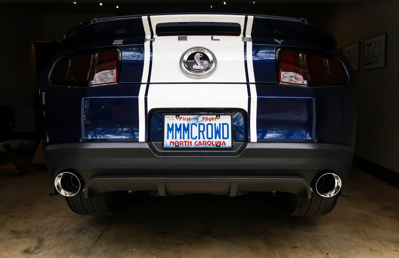 AWE Track Edition Axle-back Exhaust for the S197 Ford Mustang GT - Chrome Silver Tips