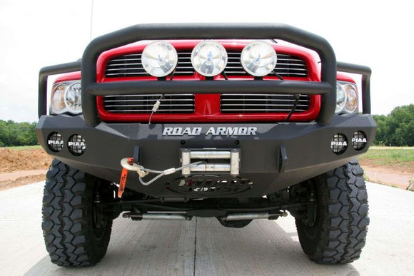 Road Armor 03-05 Dodge 2500 Stealth Front Winch Bumper w/Lonestar Guard - Tex Blk