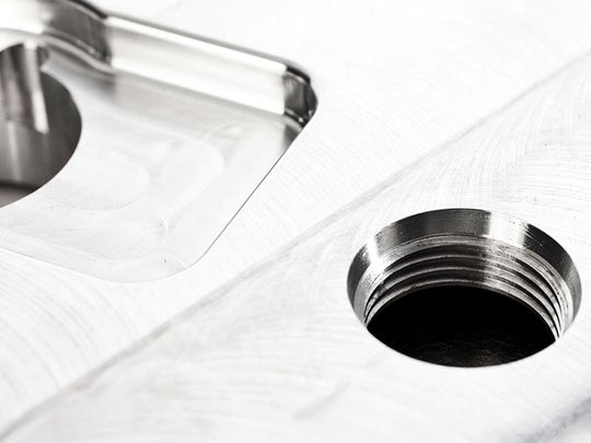 IE Billet Valve Cover for 2.0T FSI Engines (Raw Billet Aluminum)