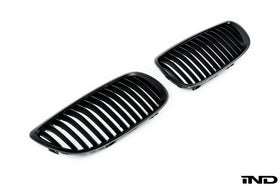 AutoTecknic E9X M3 Matte Black Front Grille Set - 0