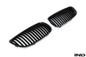 IND E9X M3 Matte Black Front Grille Set - 0