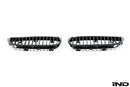 AutoTecknic E9X M3 Matte Black Front Grille Set-4