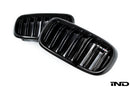 IND F85 X5M Carbon Front Grille Set-1
