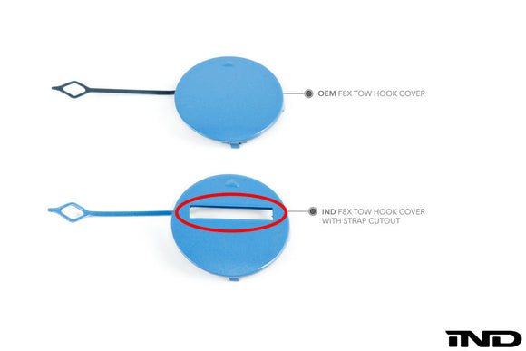 IND F8X M3 / M4 Replacement Front Tow Hook Cover