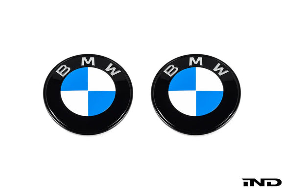 IND Gloss Black BMW Roundel Set – iX3 NA5 (Next Dark)