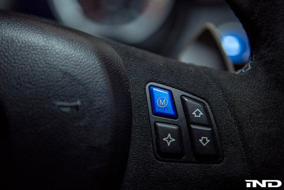 IND E9X M3 Polar Blue M Steering Wheel Button