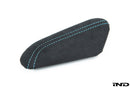 IND F87 M2 Stitched Alcantara Knee Pad - Polar Blue-1